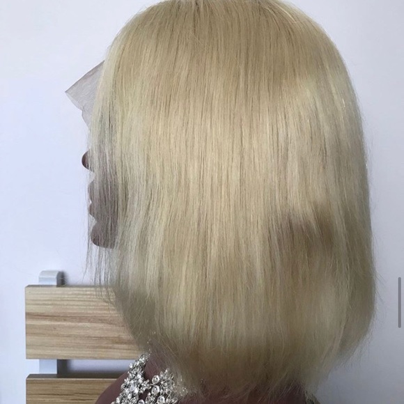 613 Human Hair Wig 14in